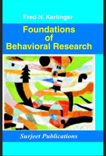 foundations of behavioral research is written by